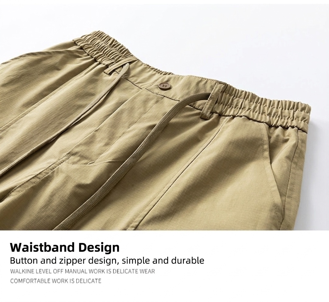 Pantalones cortos tácticos cargo para hombre - Prendas de exterior de secado rápido