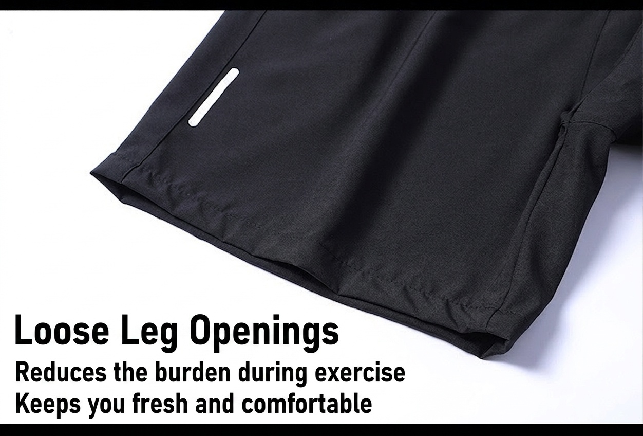 Pantalones cortos deportivos de secado rápido para hombre con bolsillos con cremallera.