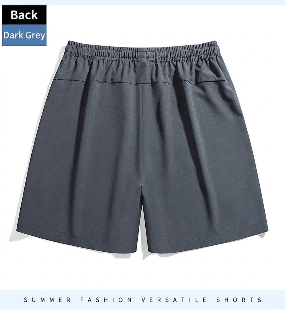 Pantalones cortos deportivos de secado rápido para hombre con bolsillos