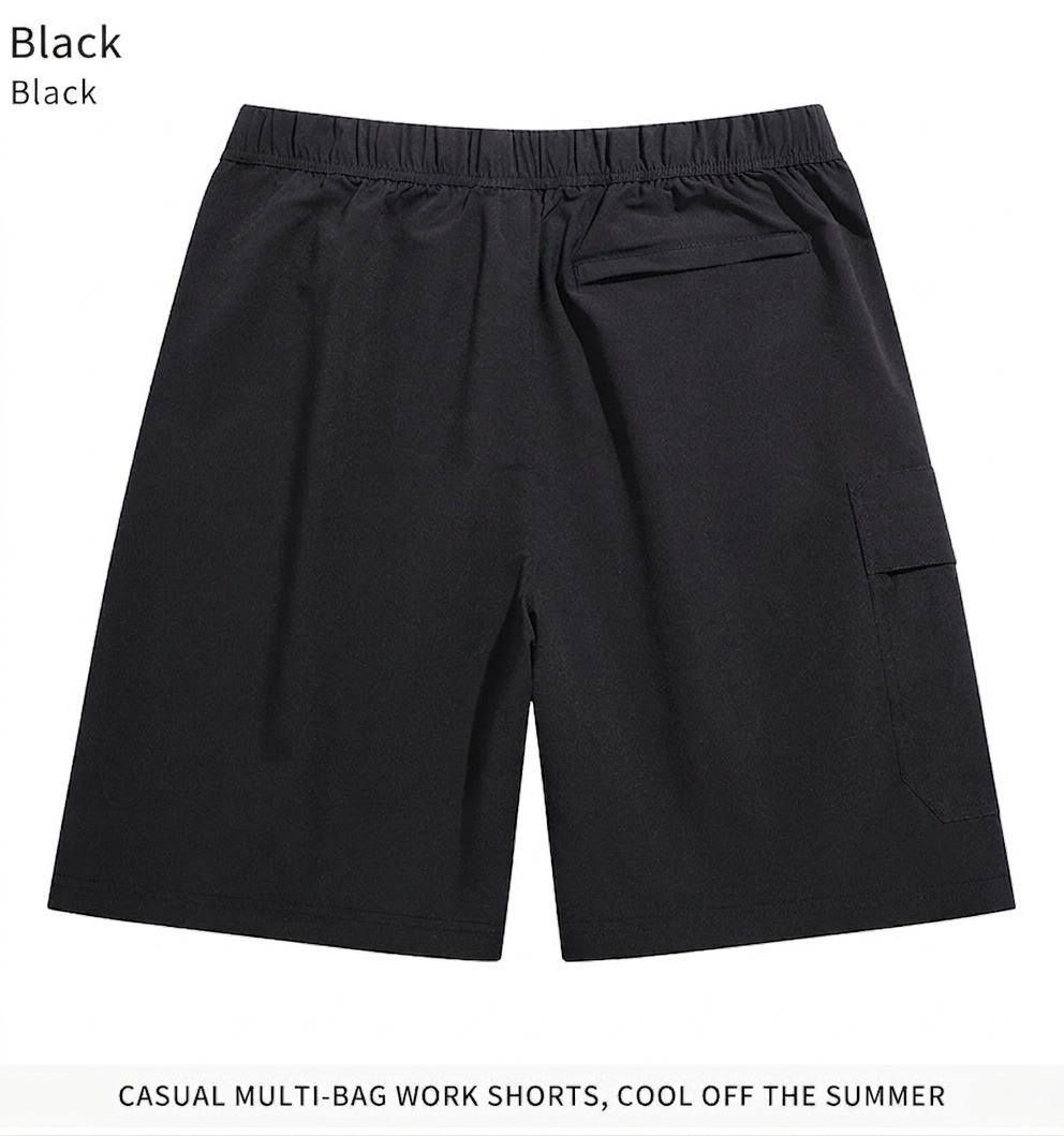 Schnelltrocknende Outdoor-Cargoshorts für Herren mit Gürtel