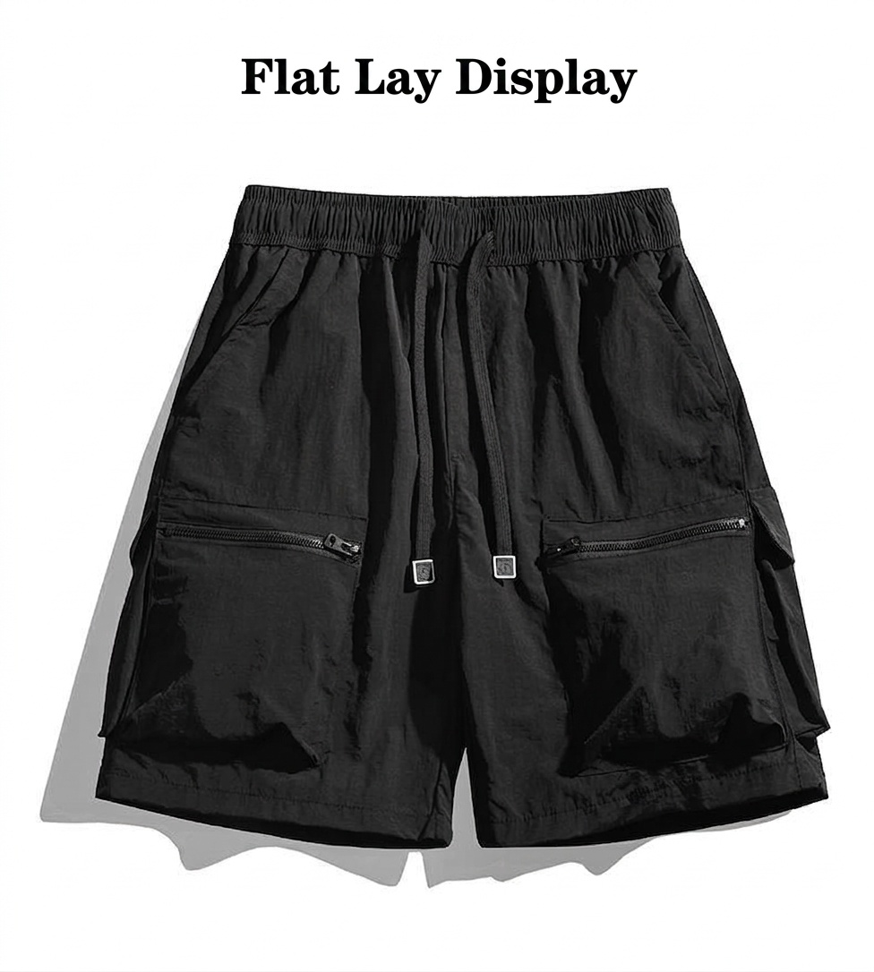 Pantalones cortos cargo ligeros para hombre con bolsillos - Estilo casual y deportivo