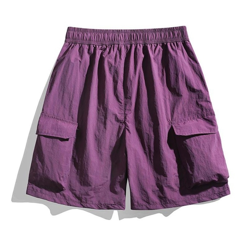 Pantalones cortos cargo ligeros para hombre con bolsillos - Estilo casual y deportivo