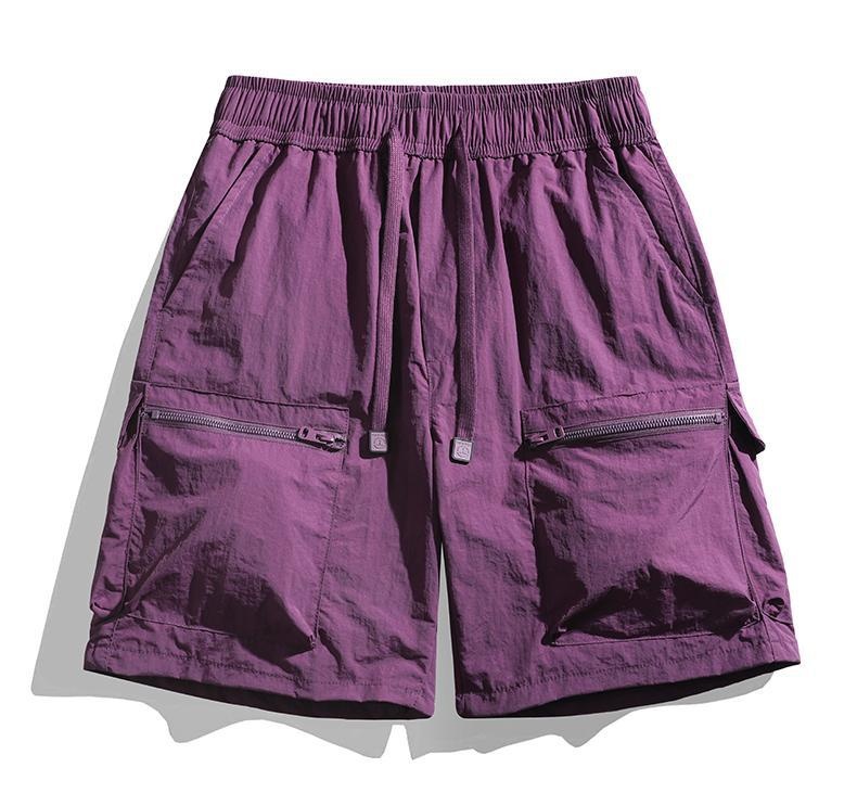 Pantalones cortos cargo ligeros para hombre con bolsillos - Estilo casual y deportivo