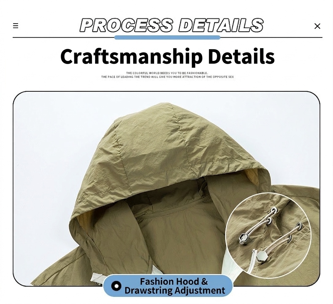 Summer Sun Protection UPF50+ Jacket - Lightweight & Breathable