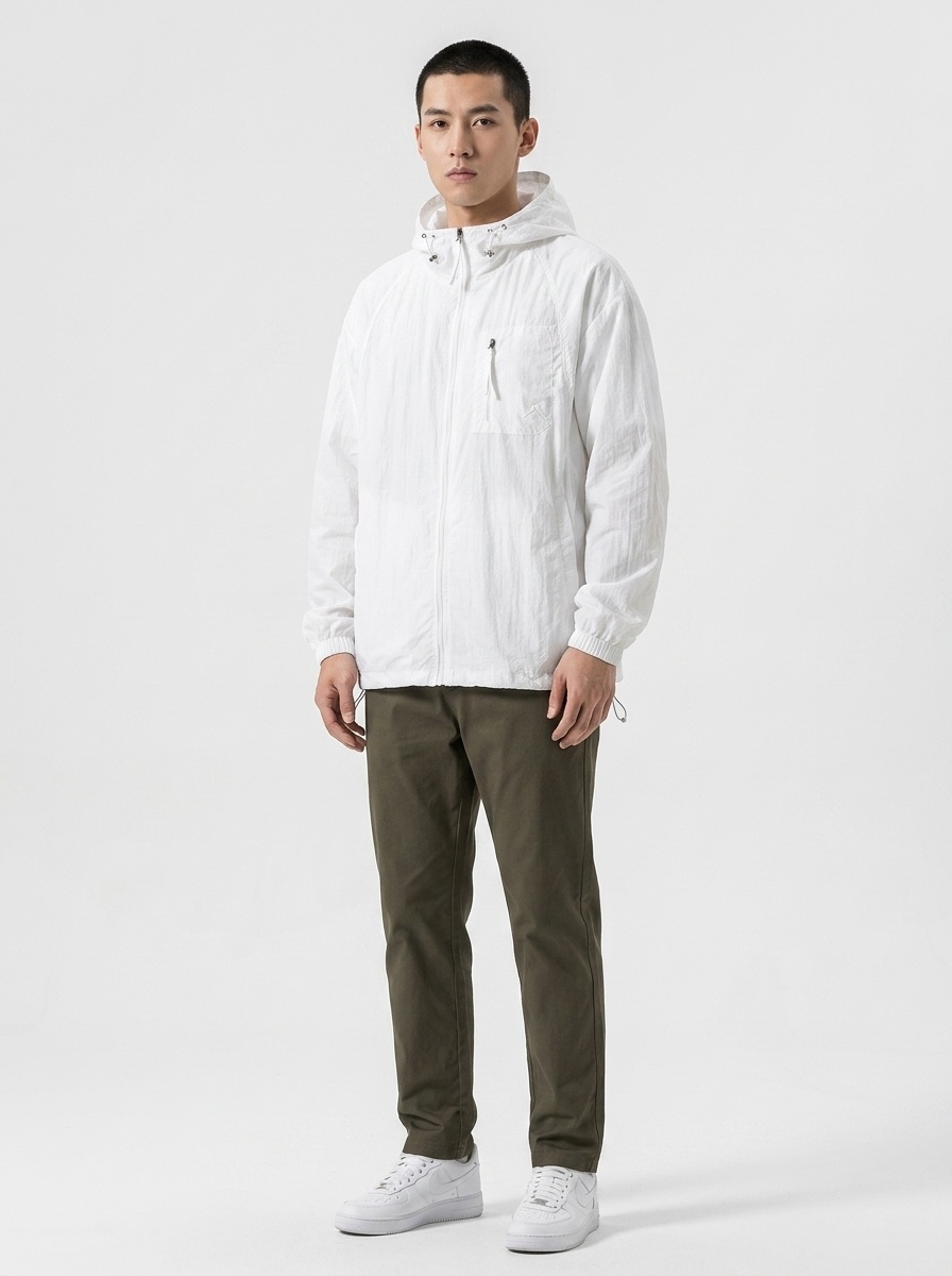 Men's Lightweight Hooded Sun Protection UPF50+ Jacket - Quick Dry