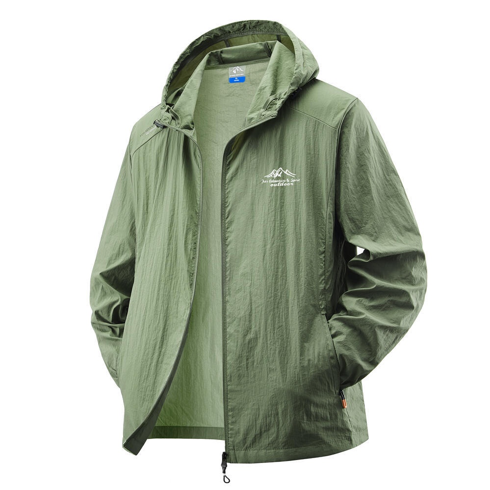 Veste légère à capuche pour homme avec protection UV UPF50+