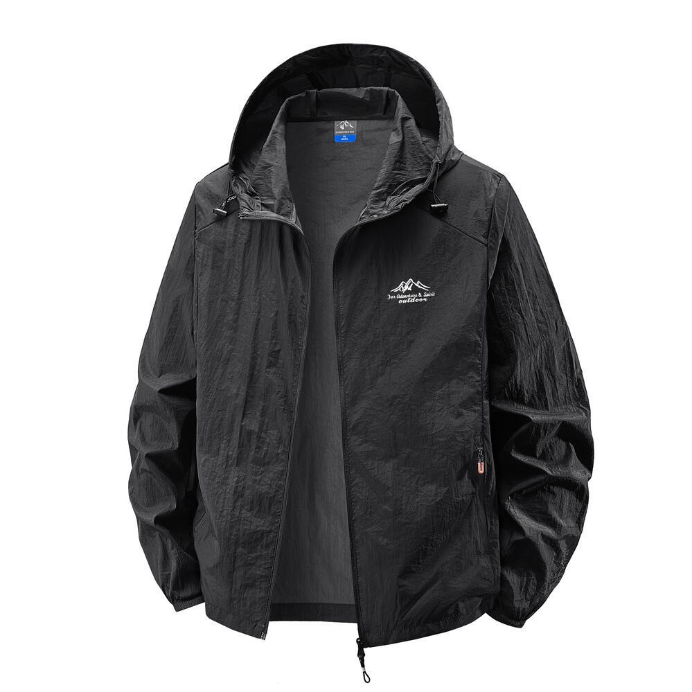 Veste légère à capuche pour homme avec protection UV UPF50+
