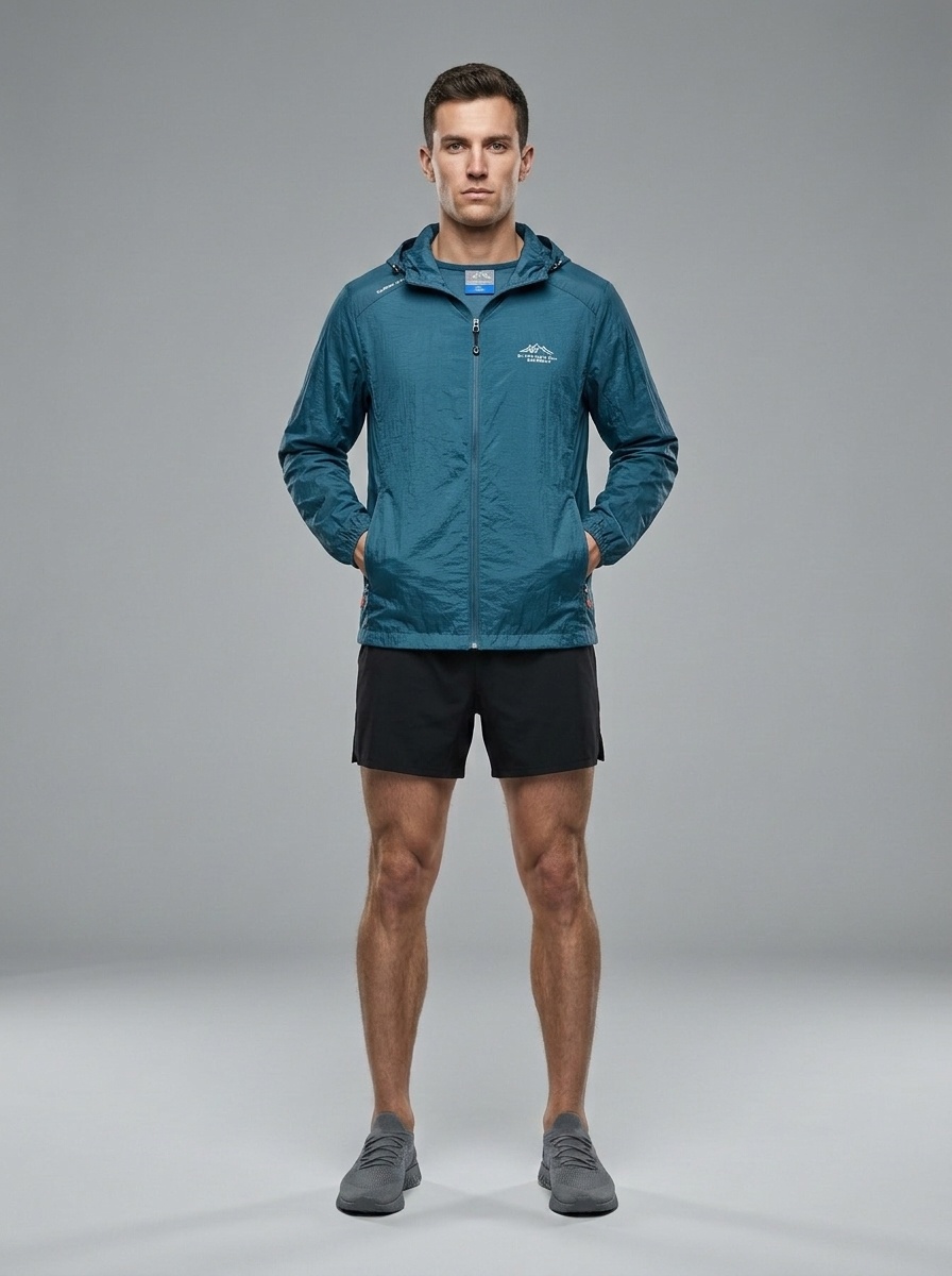 Veste légère à capuche pour homme avec protection UV UPF50+