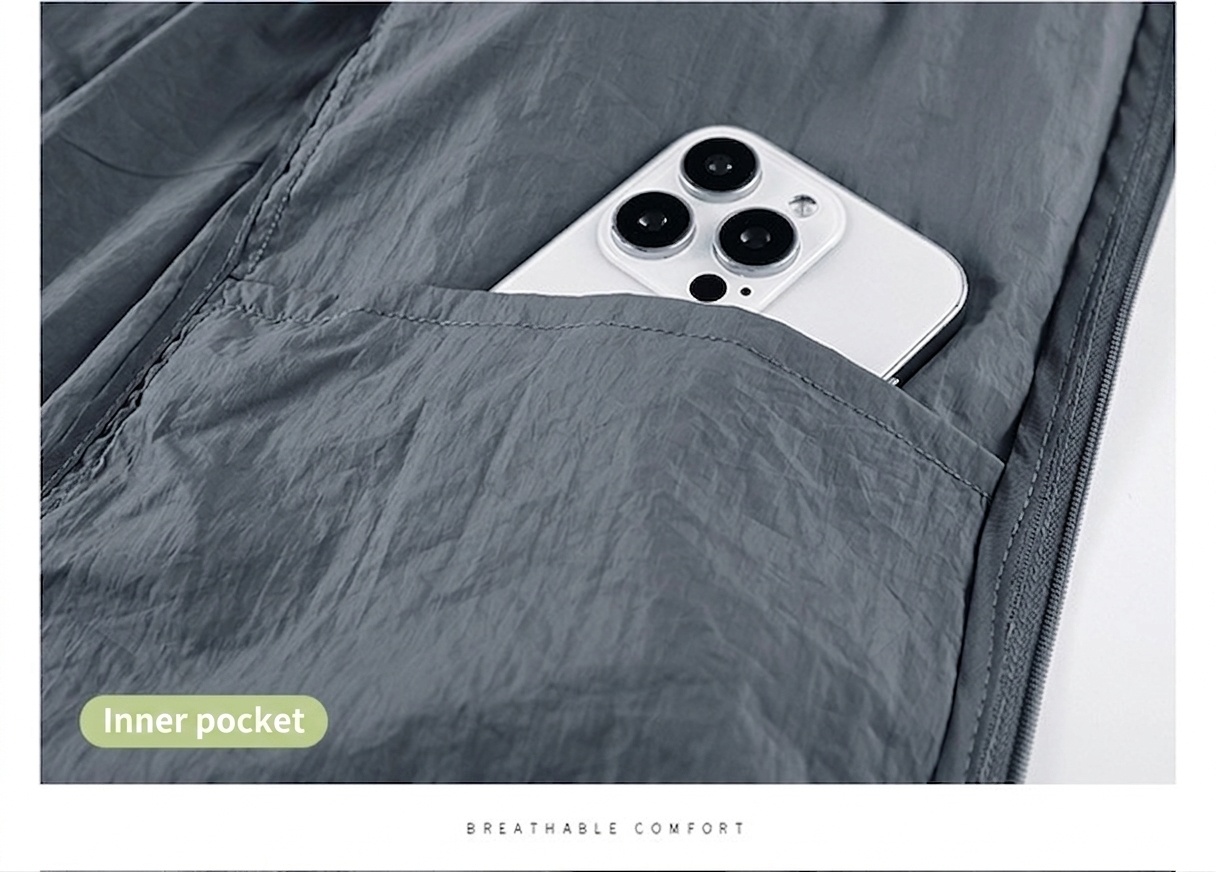 Veste légère à capuche pour homme avec protection UV UPF50+