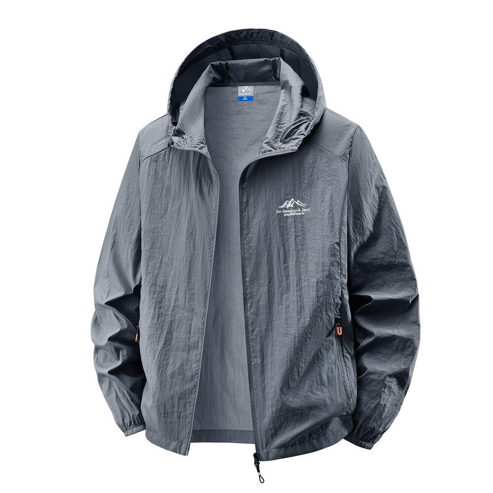 Veste légère à capuche pour homme avec protection UV UPF50+