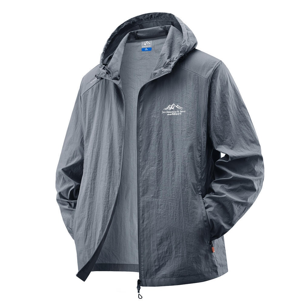 Veste légère à capuche pour homme avec protection UV UPF50+