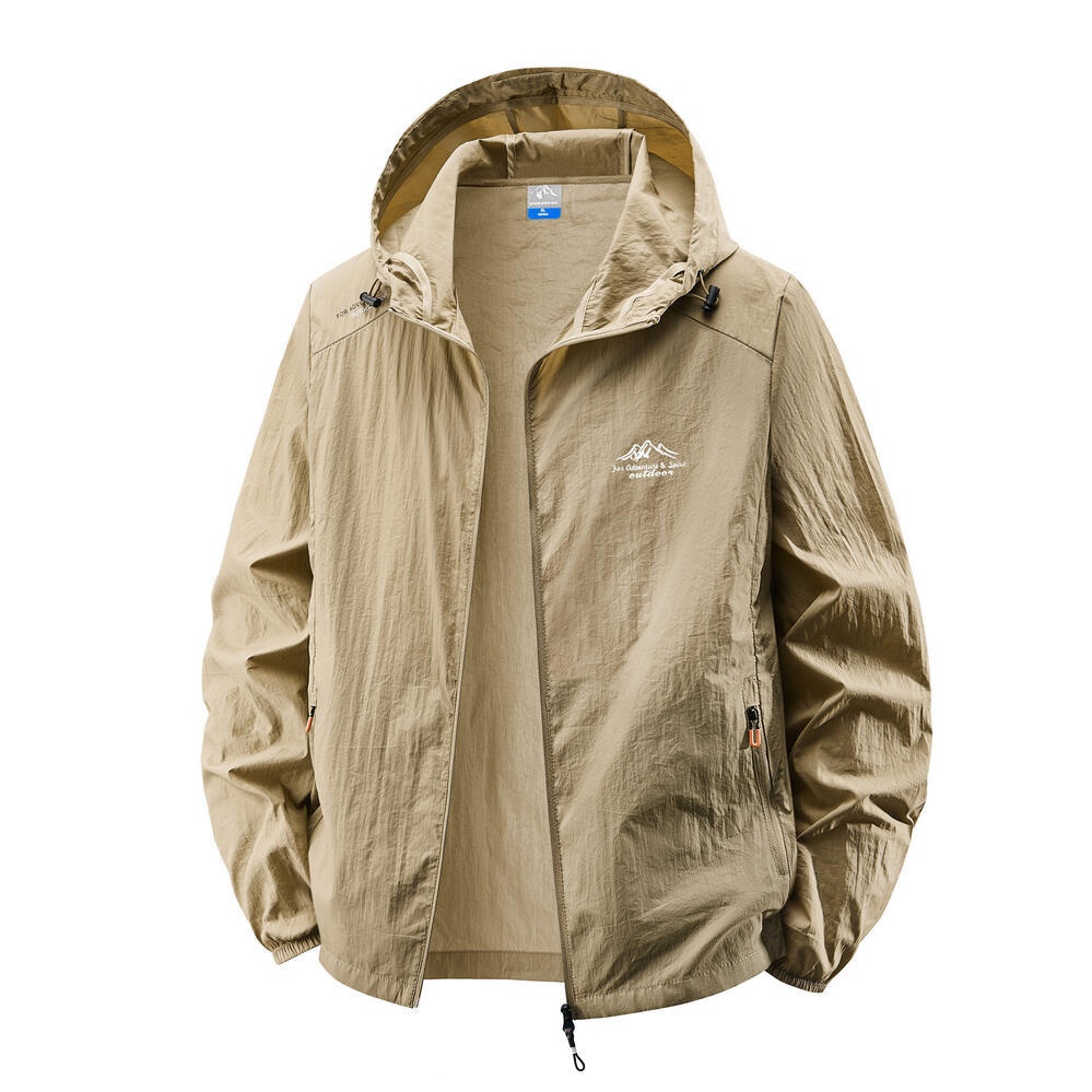 Veste légère à capuche pour homme avec protection UV UPF50+