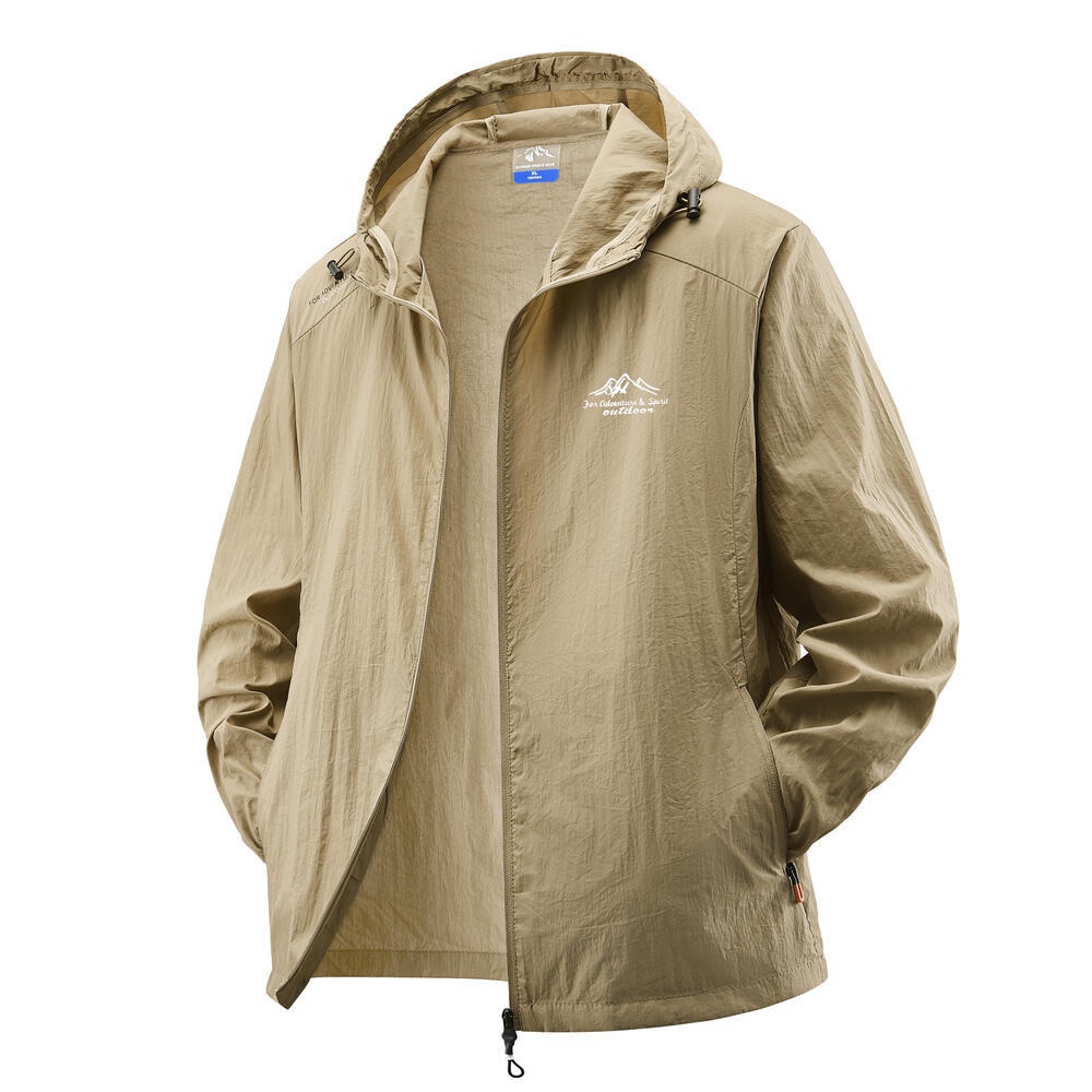 Veste légère à capuche pour homme avec protection UV UPF50+