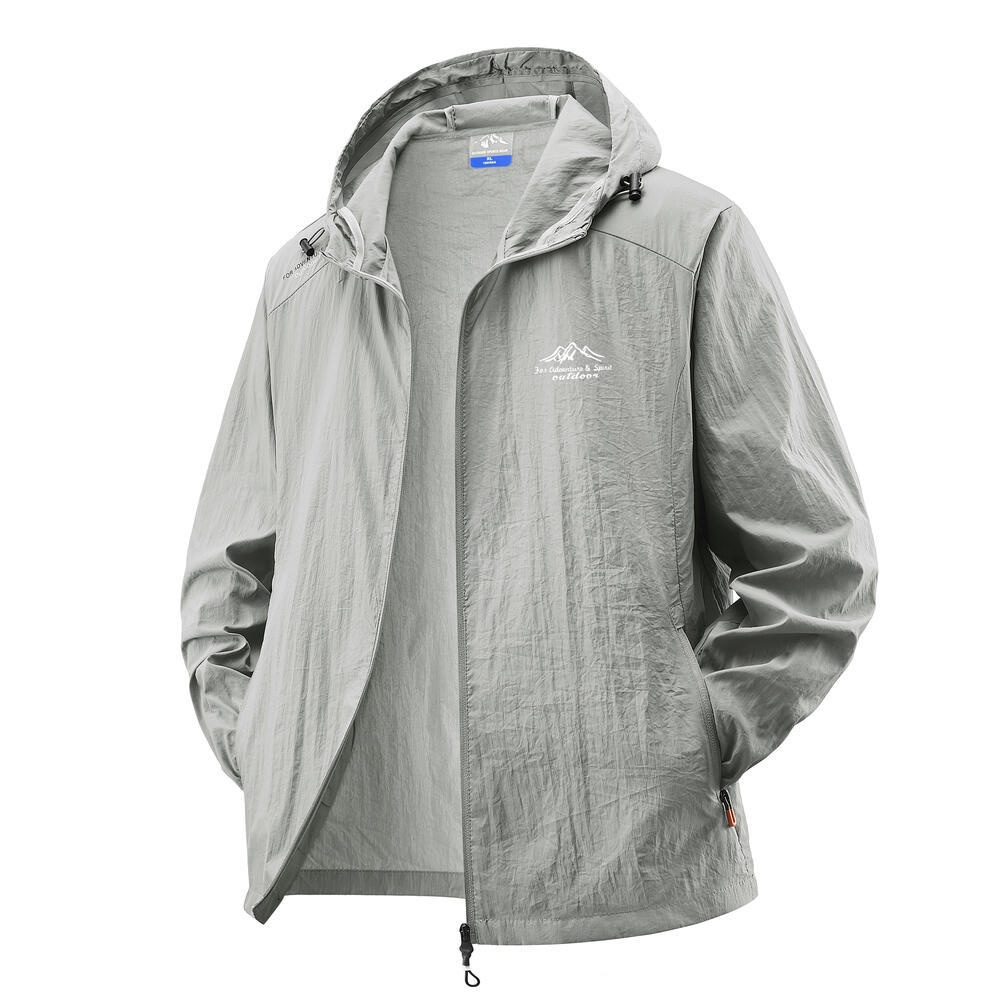 Veste légère à capuche pour homme avec protection UV UPF50+