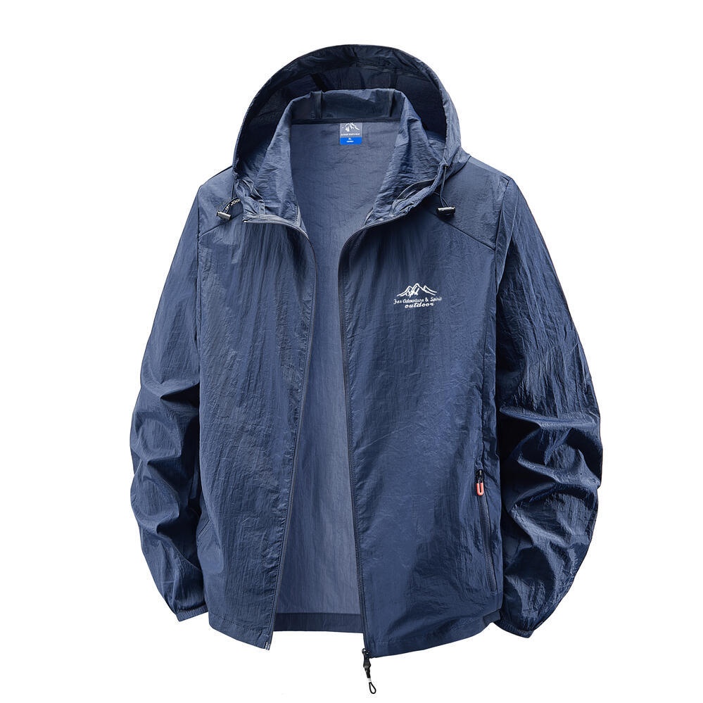 Veste légère à capuche pour homme avec protection UV UPF50+