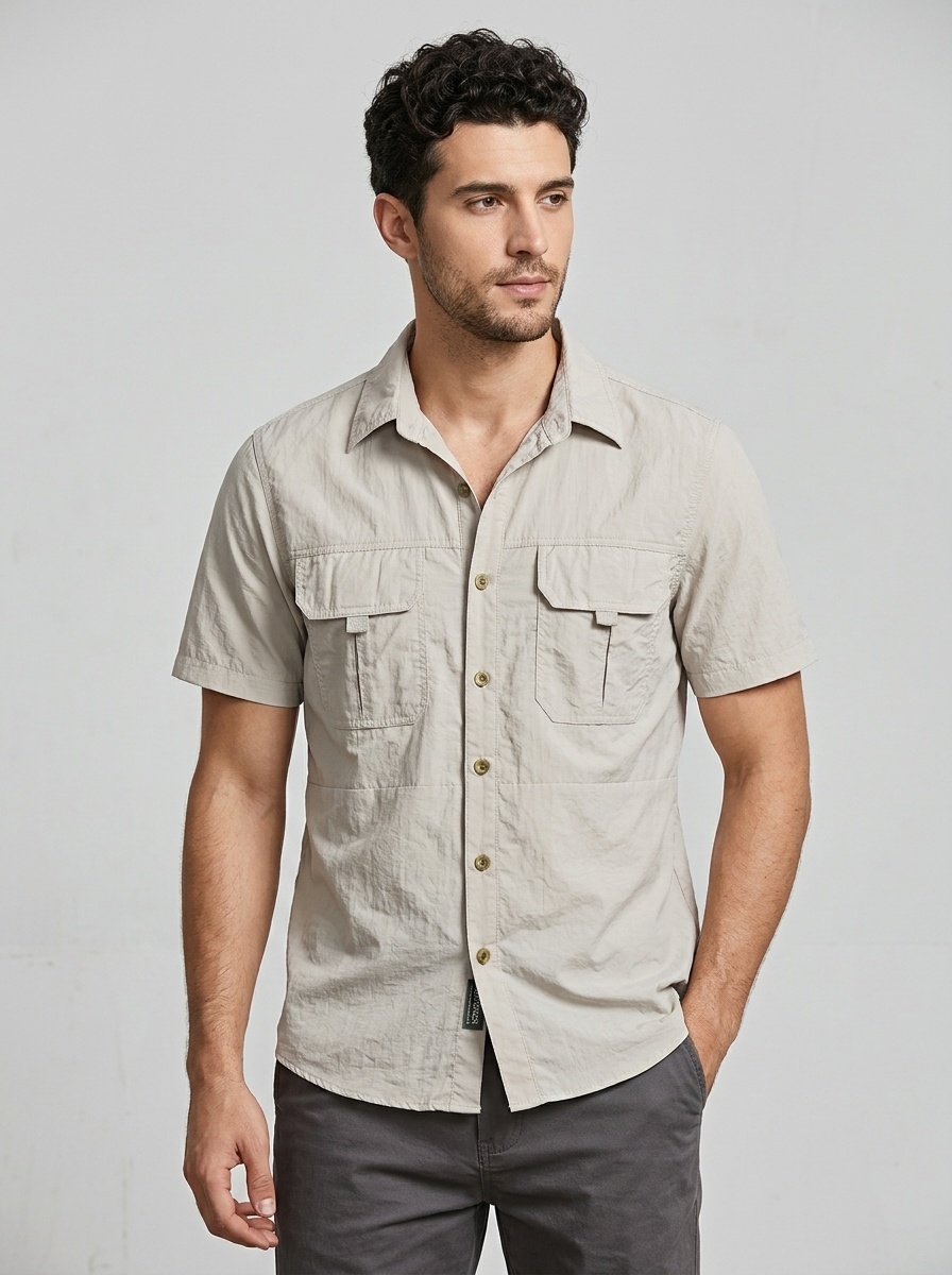 Men's Outdoor Tactical Short Sleeve Slim Fit Shirt