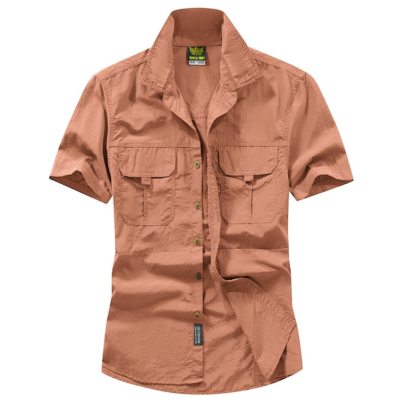 Men's Outdoor Tactical Short Sleeve Slim Fit Shirt