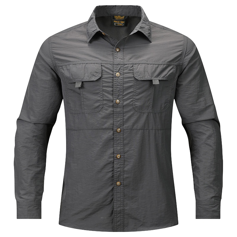 Men's Quick Dry Tactical Long Sleeve Shirt Outdoor