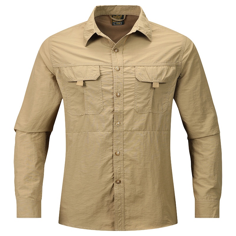 Men's Quick Dry Tactical Long Sleeve Shirt Outdoor