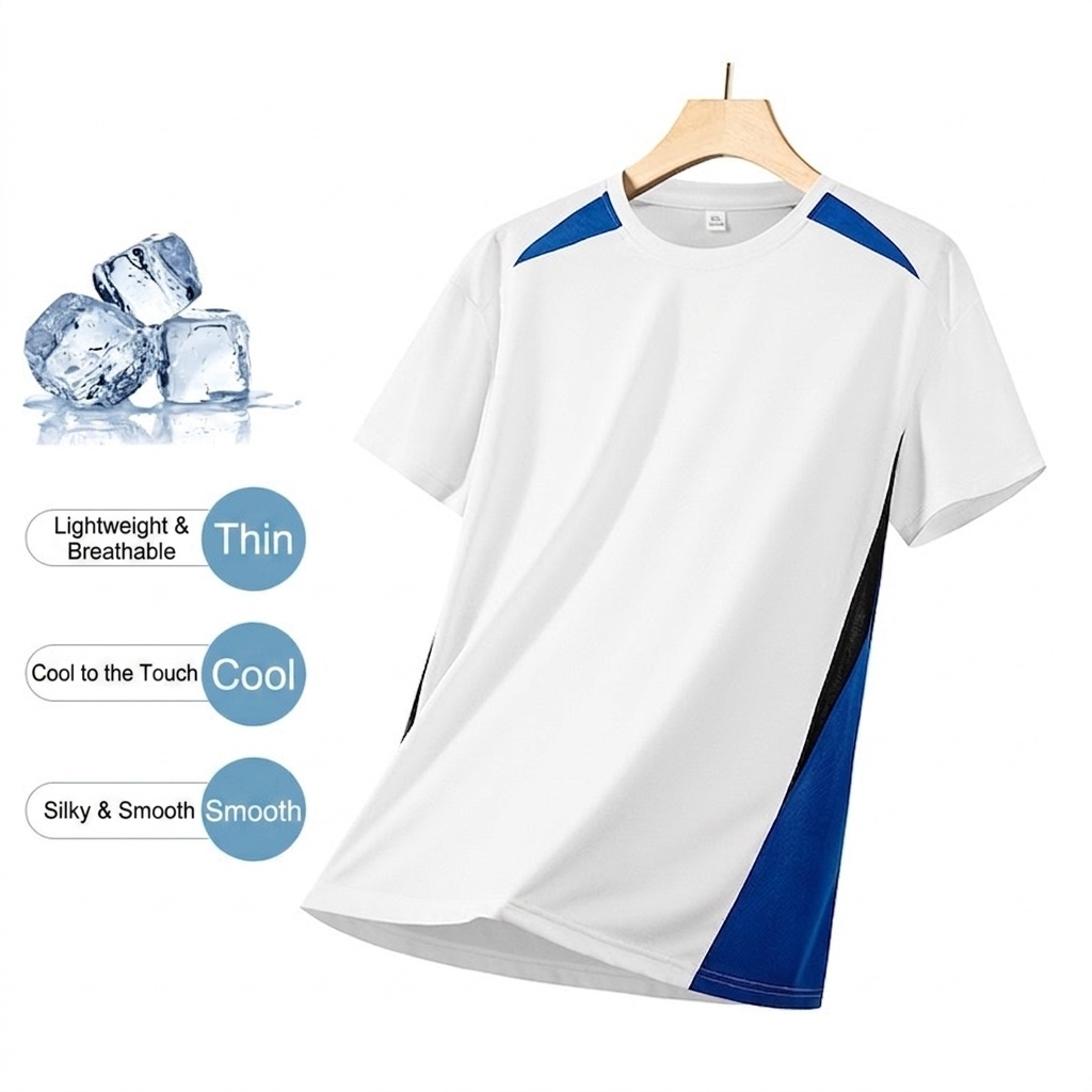 Camiseta deportiva de secado rápido para hombre | Camiseta de ropa deportiva