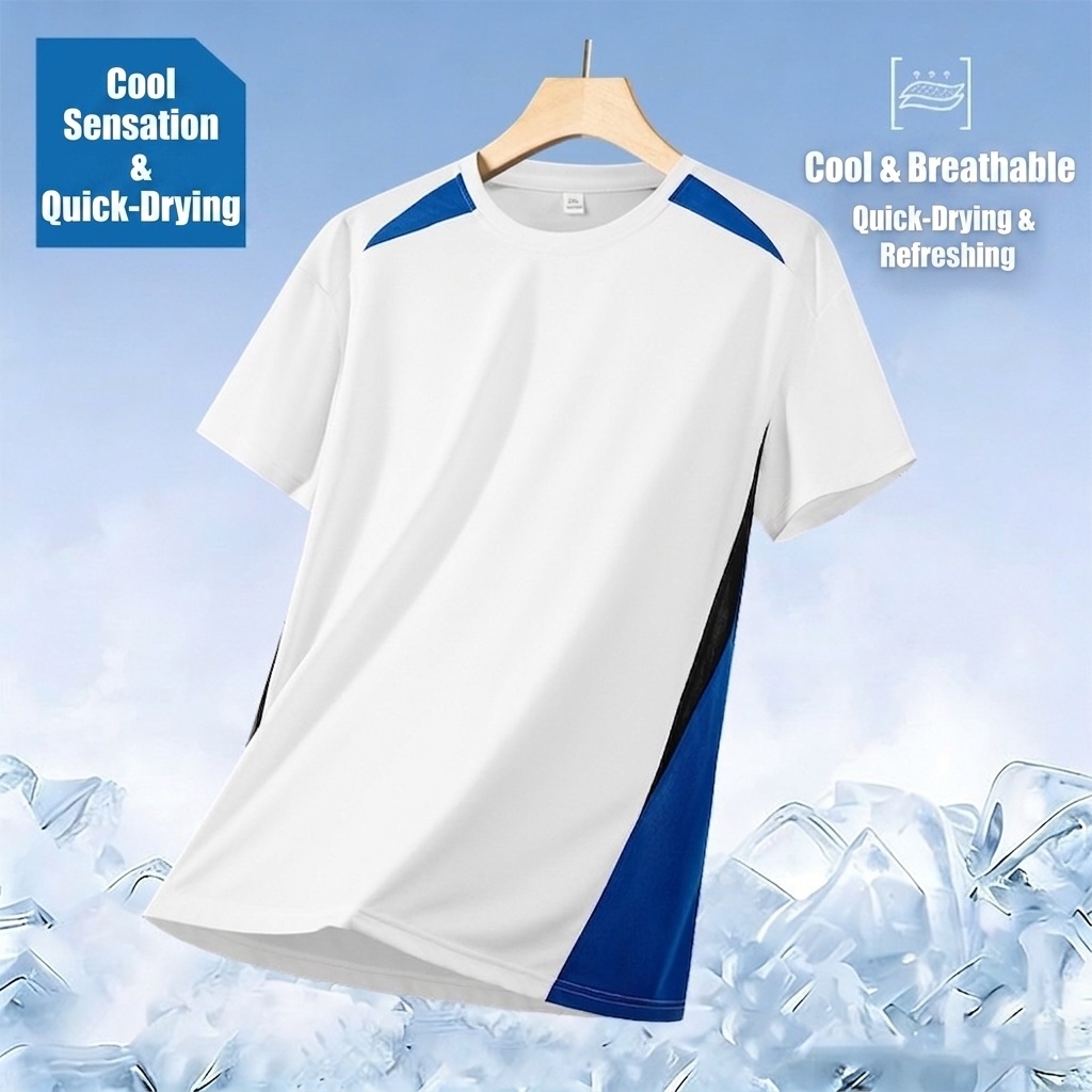 Camiseta deportiva de secado rápido para hombre | Camiseta de ropa deportiva