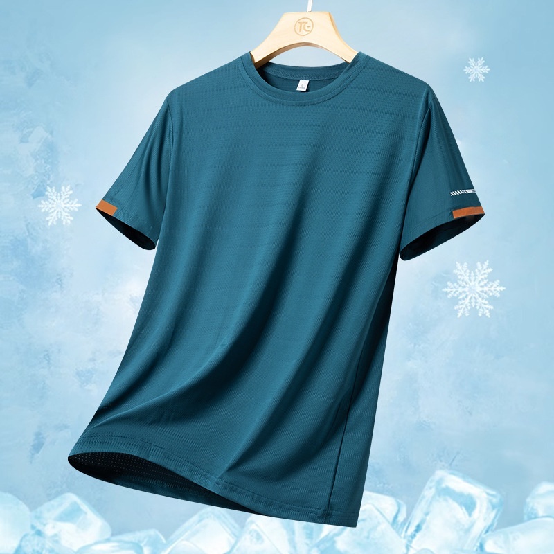 Camiseta de hombre de secado rápido y alto rendimiento.