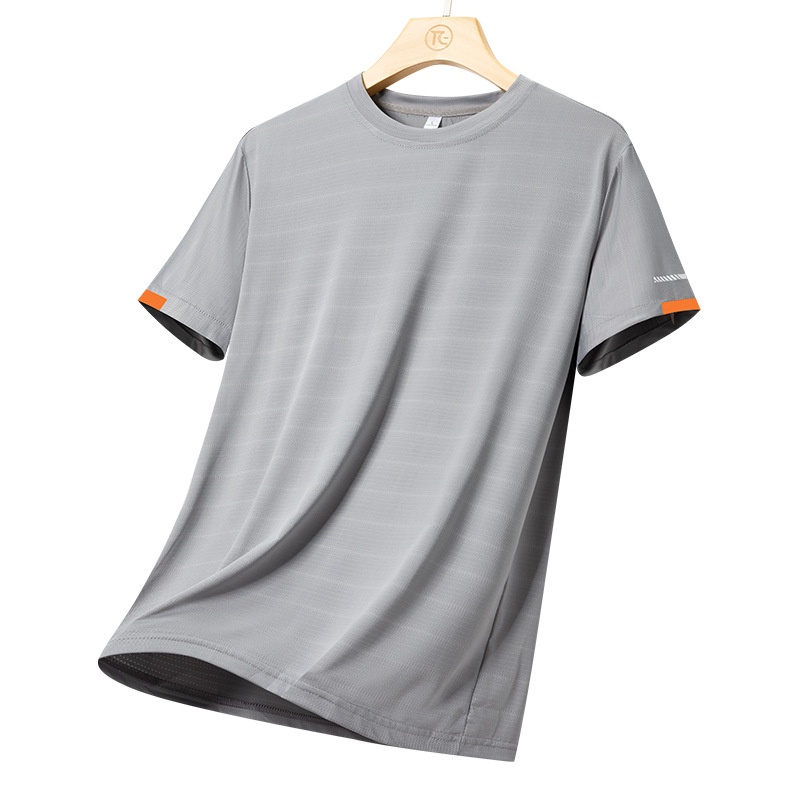 Camiseta de hombre de secado rápido y alto rendimiento.