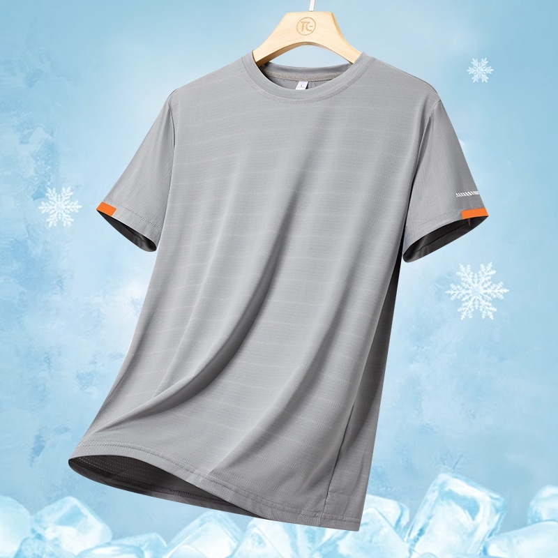 Camiseta de hombre de secado rápido y alto rendimiento.