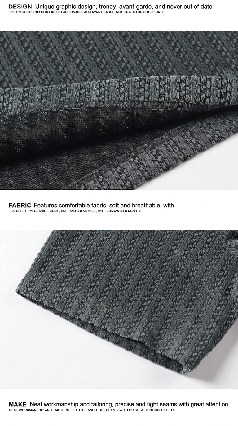 Polo informal texturizado para hombre con cuello a cuadros