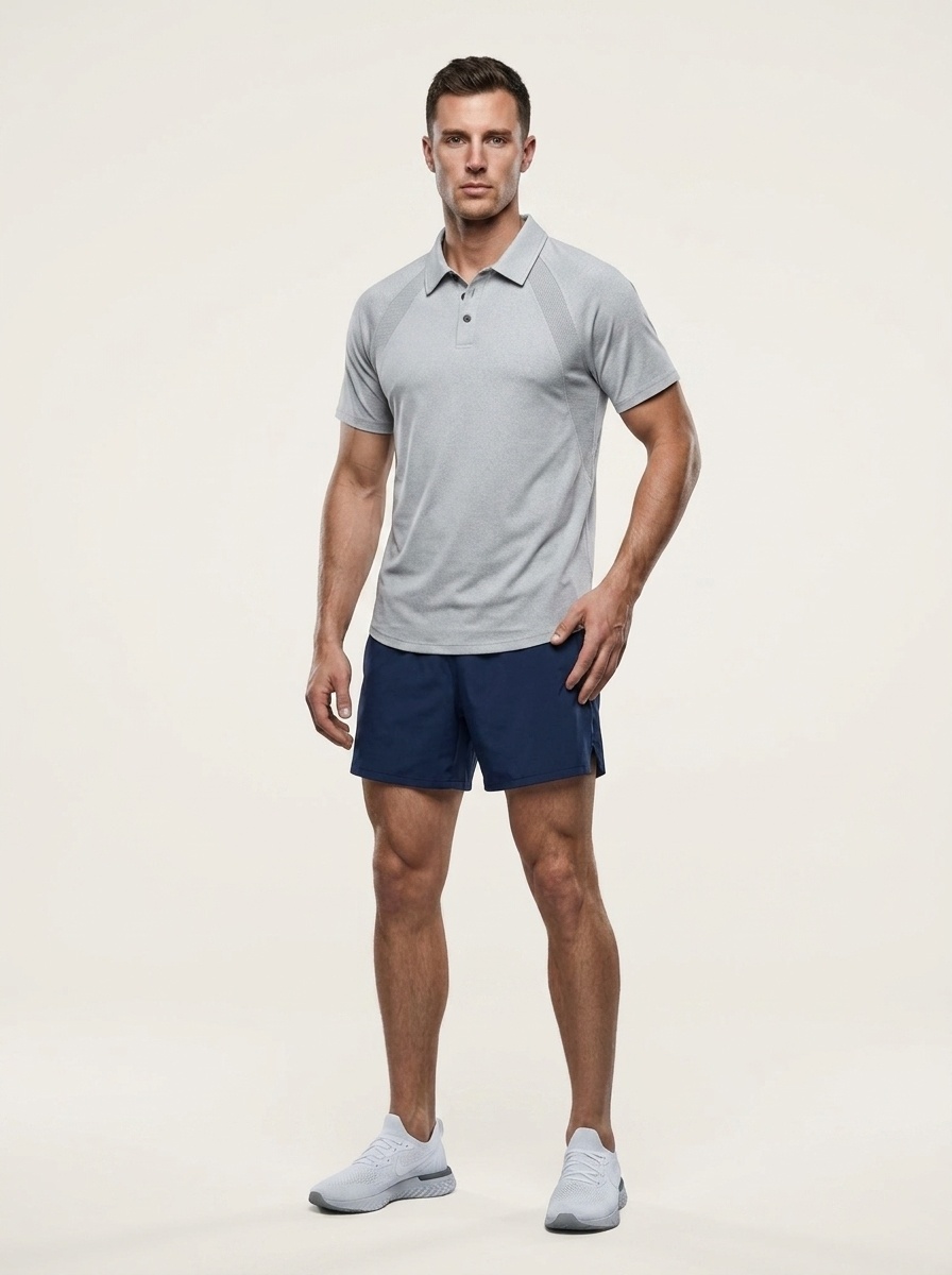 Polo de alto rendimiento de secado rápido para hombre - Ropa deportiva transpirable