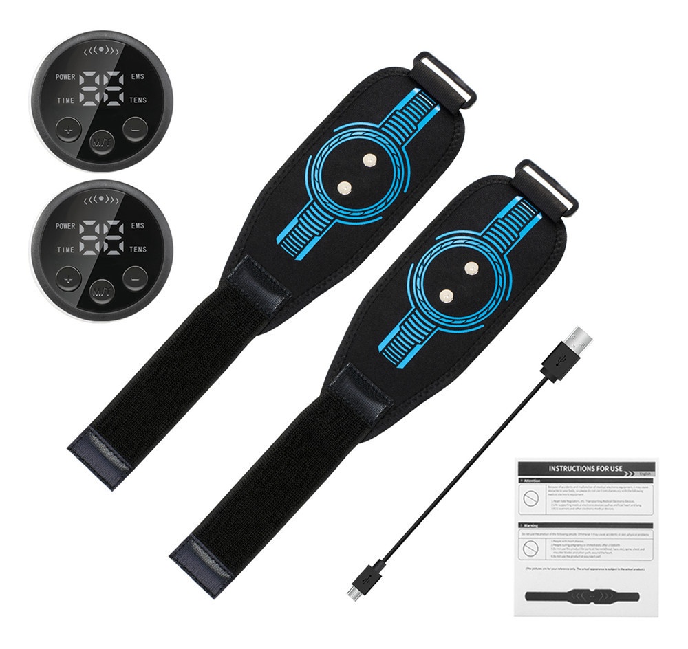 2 Pcs Set Tighs EMS Muscle Stimulator Abs Trainer Belt & Body Toning Kit