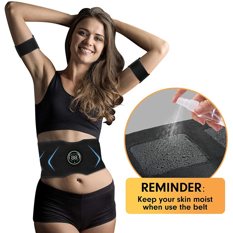 3 Pcs Set EMS Muscle Stimulator Abs & Arm Toner | Fitness Wearable