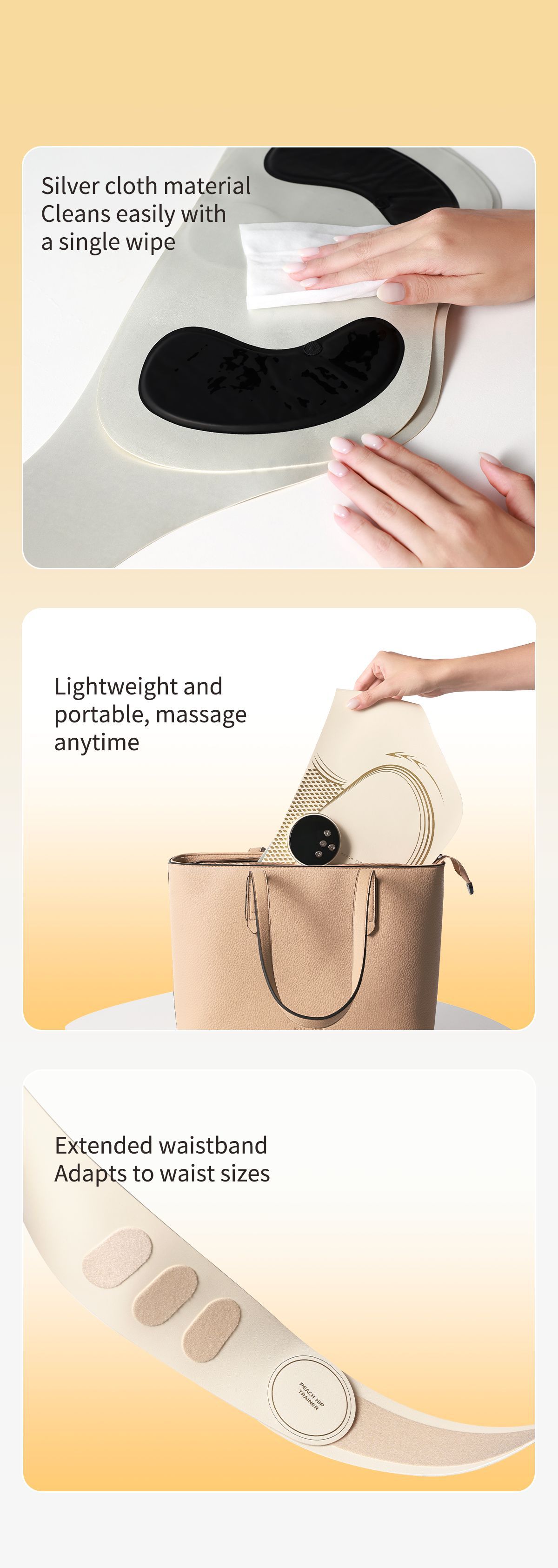 Smart EMS Hip & Buttocks Trainer with Heat & Massage