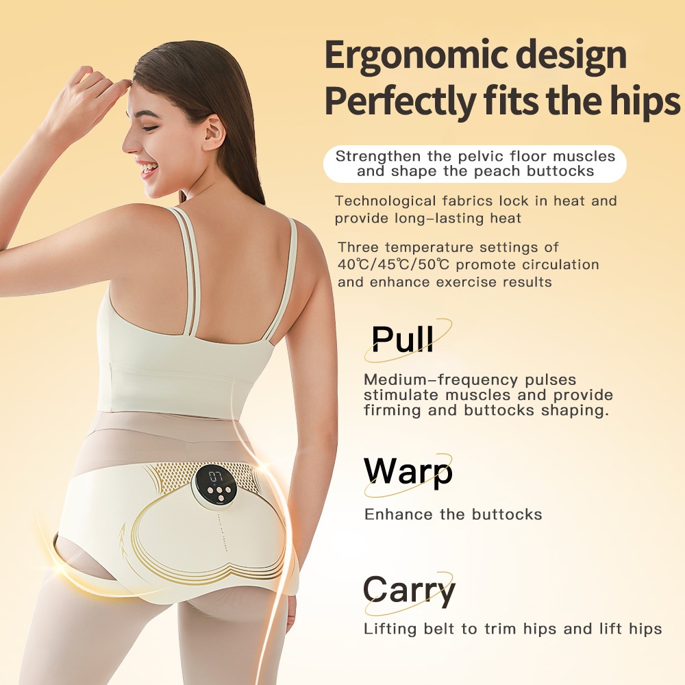 Smart EMS Hip & Buttocks Trainer with Heat & Massage