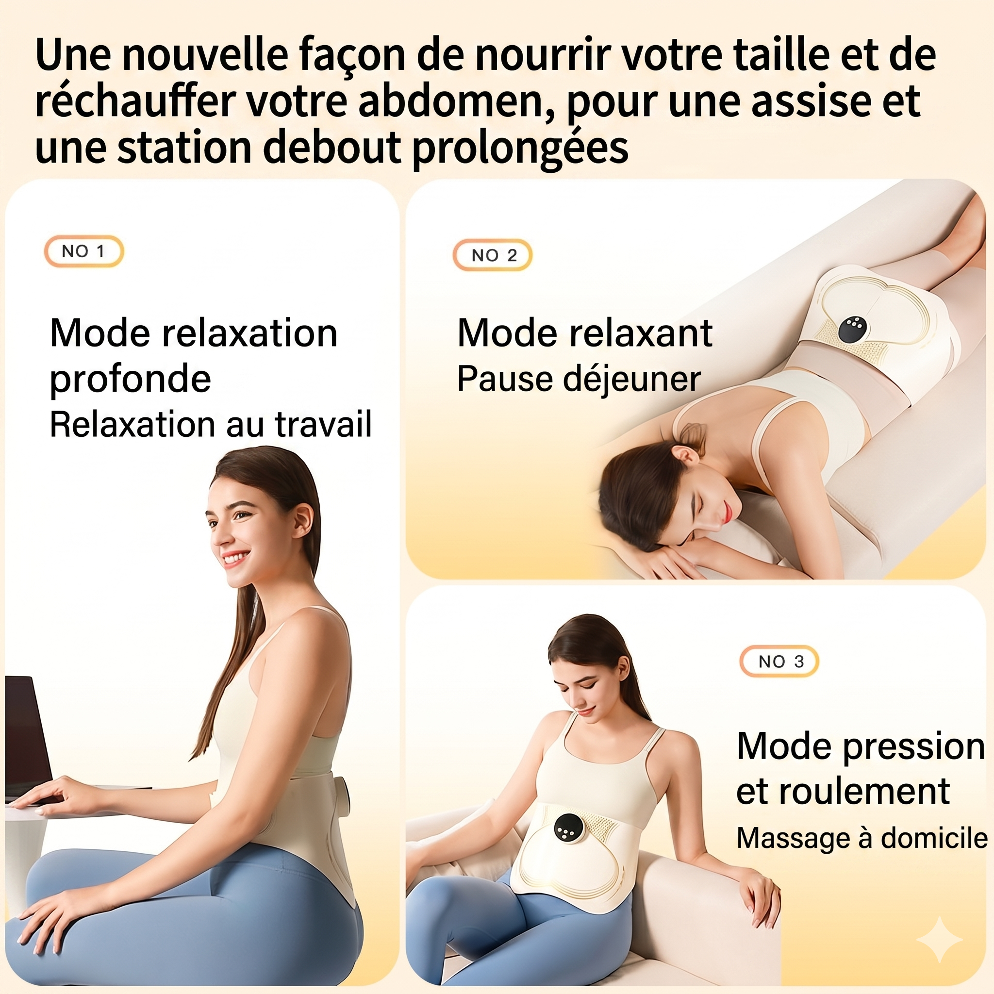 Smart EMS Hip & Buttocks Trainer with Heat & Massage