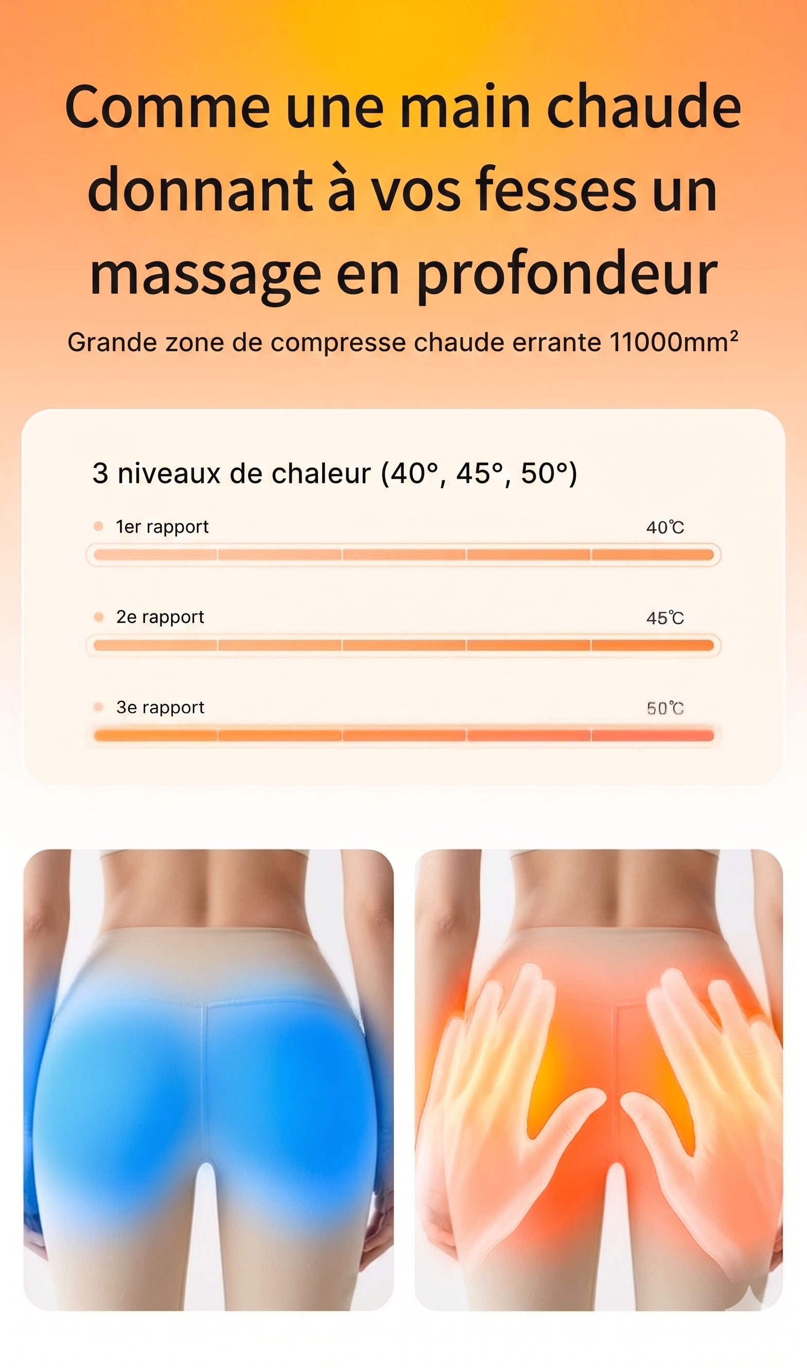 Smart EMS Hip & Buttocks Trainer with Heat & Massage