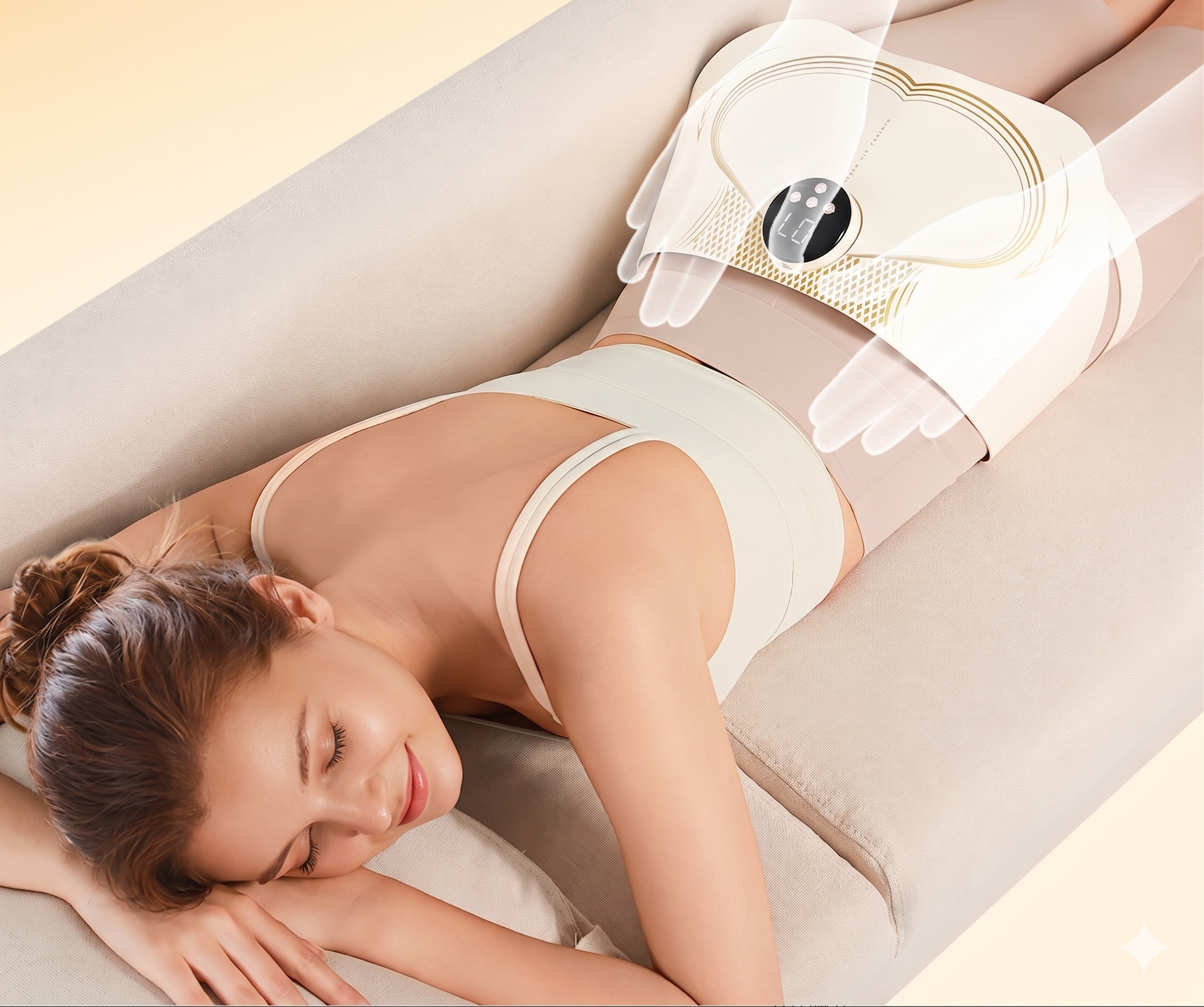 Smart EMS Hip & Buttocks Trainer with Heat & Massage