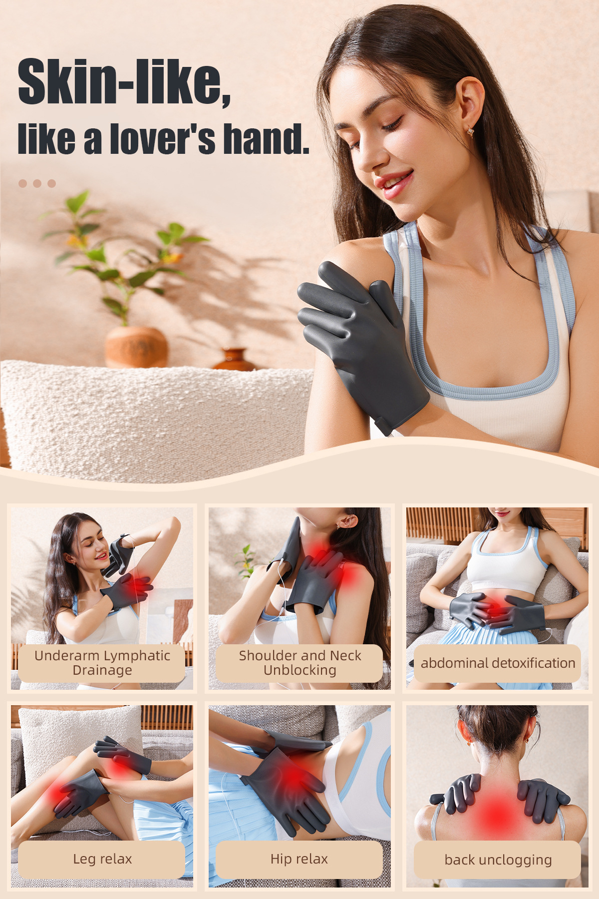Smart EMS Pulse Massage Gloves | Deep Muscle Relief