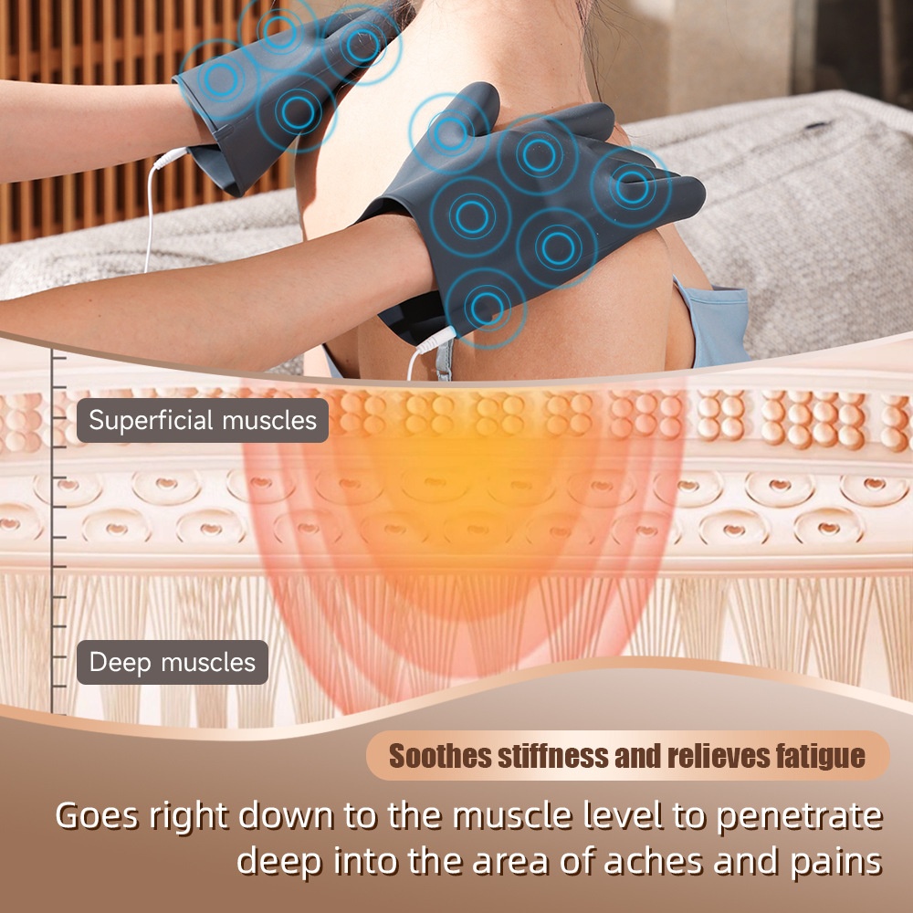 Smart EMS Pulse Massage Gloves | Deep Muscle Relief
