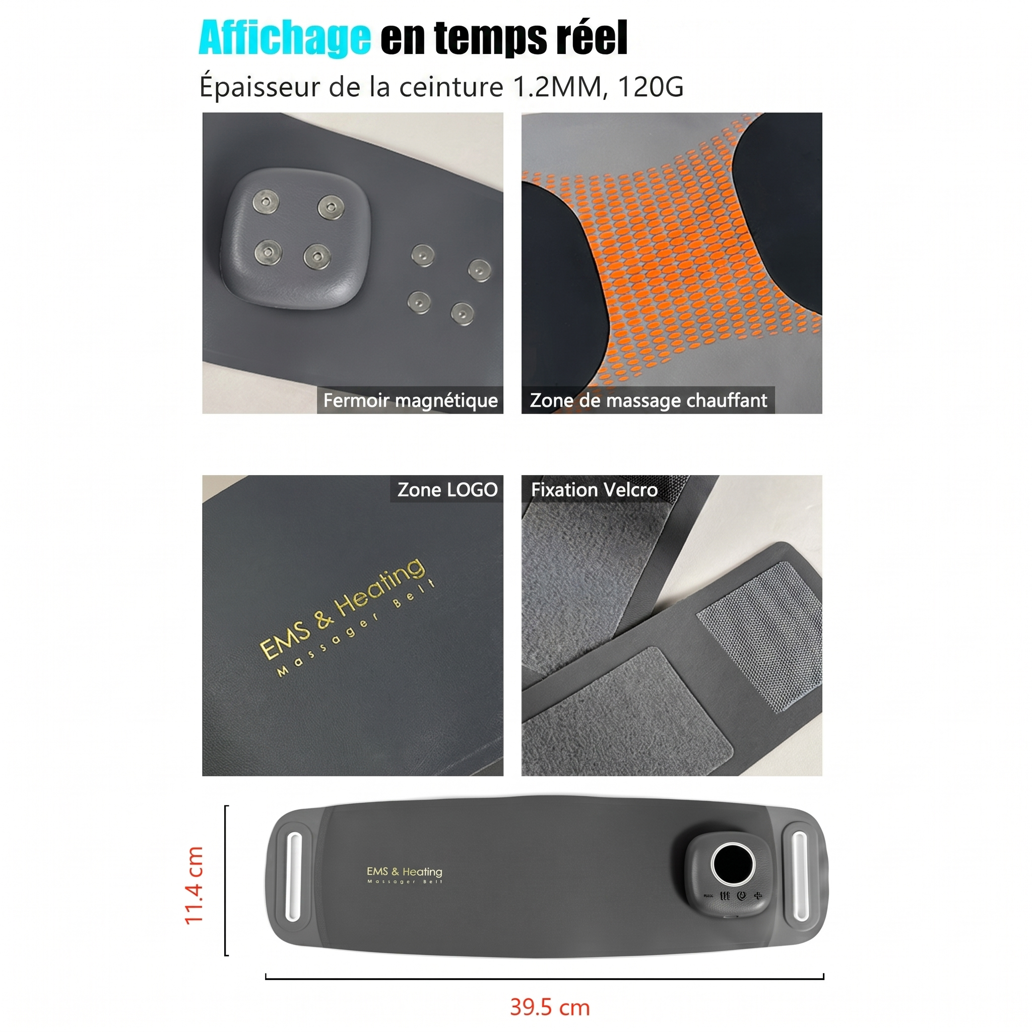 EMS Heating & Massage Belt - Pain Relief & Fitness