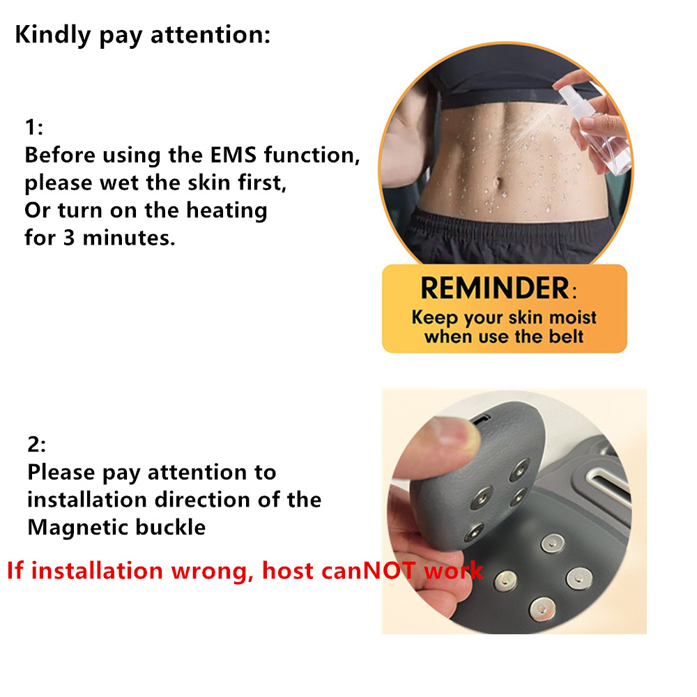 EMS Heating & Massage Belt - Pain Relief & Fitness