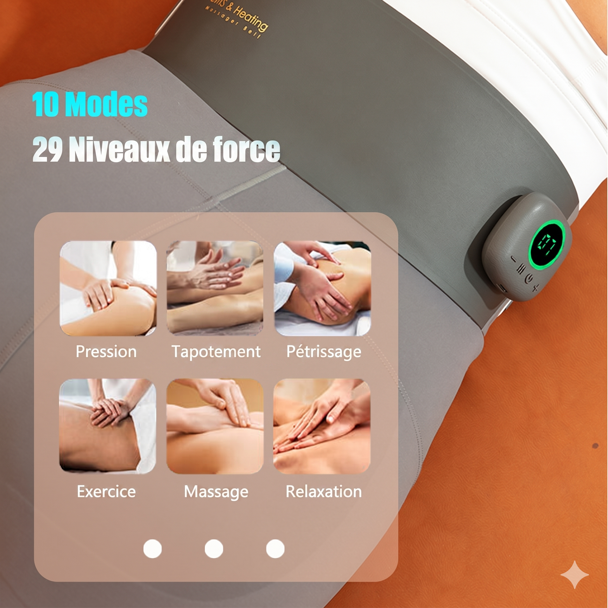 EMS Heating & Massage Belt - Pain Relief & Fitness