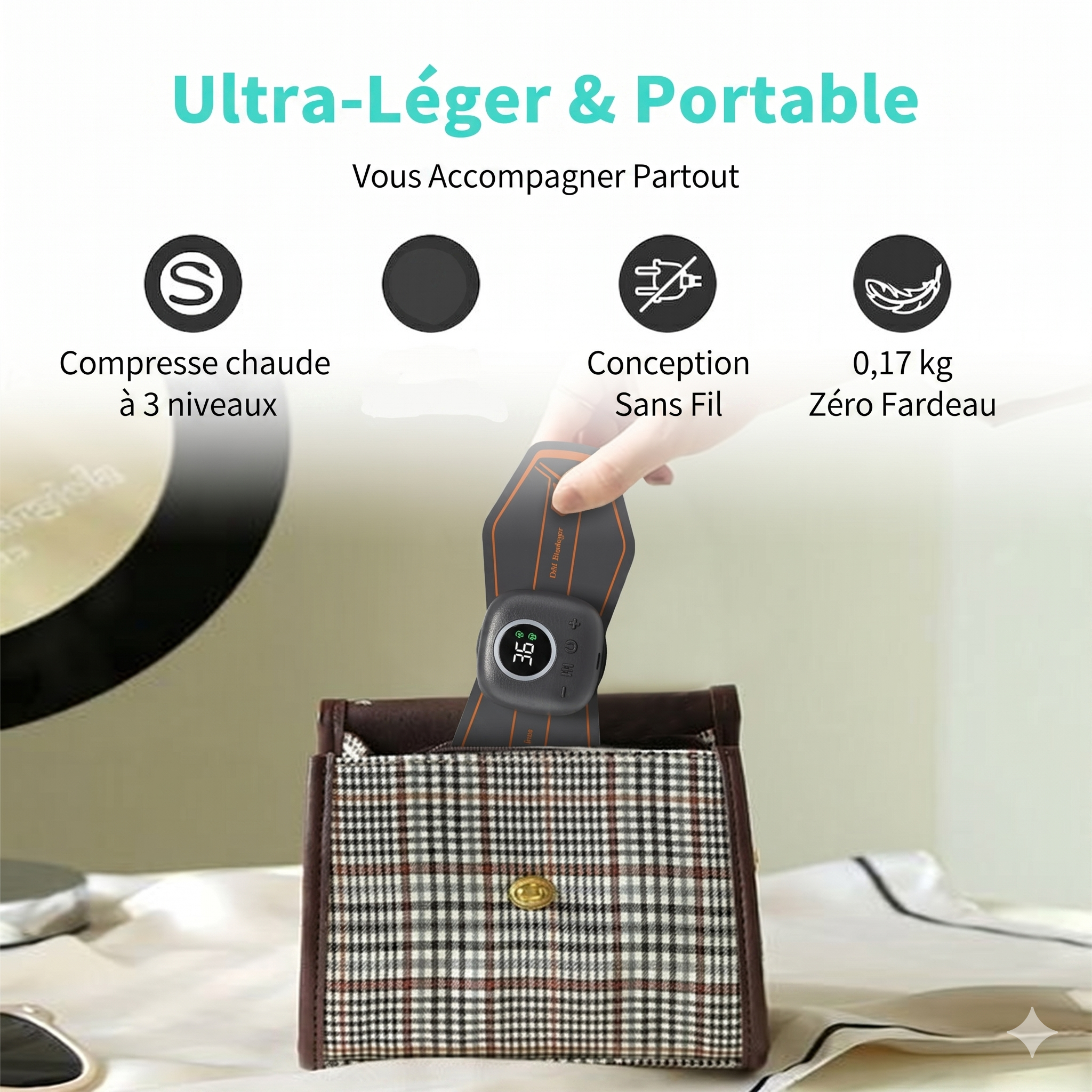 EMS Neck Massager Patch with Heat Therapy