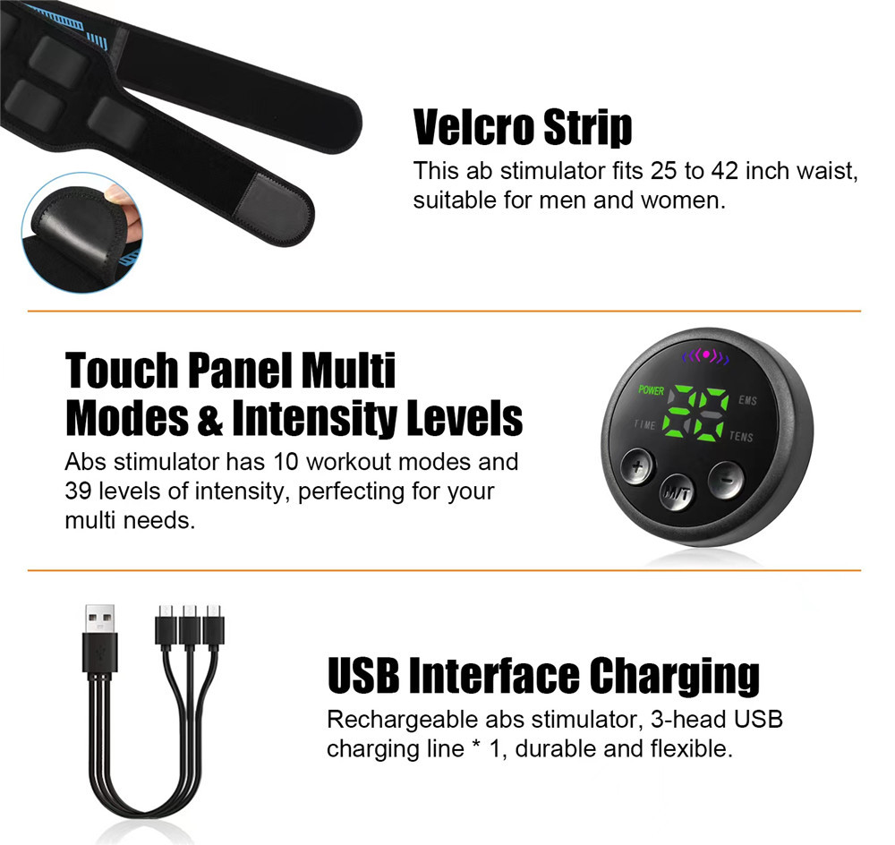 EMS Muscle Stimulator Abs Trainer - Full Body Workout