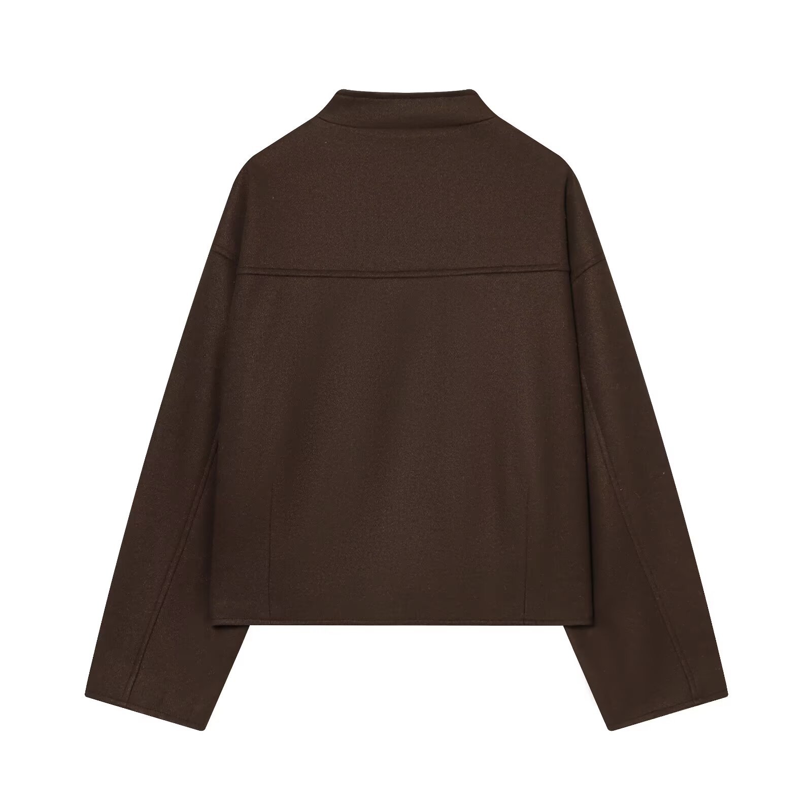 Ensemble veste en laine mélangée et culotte plissée KUN-00011