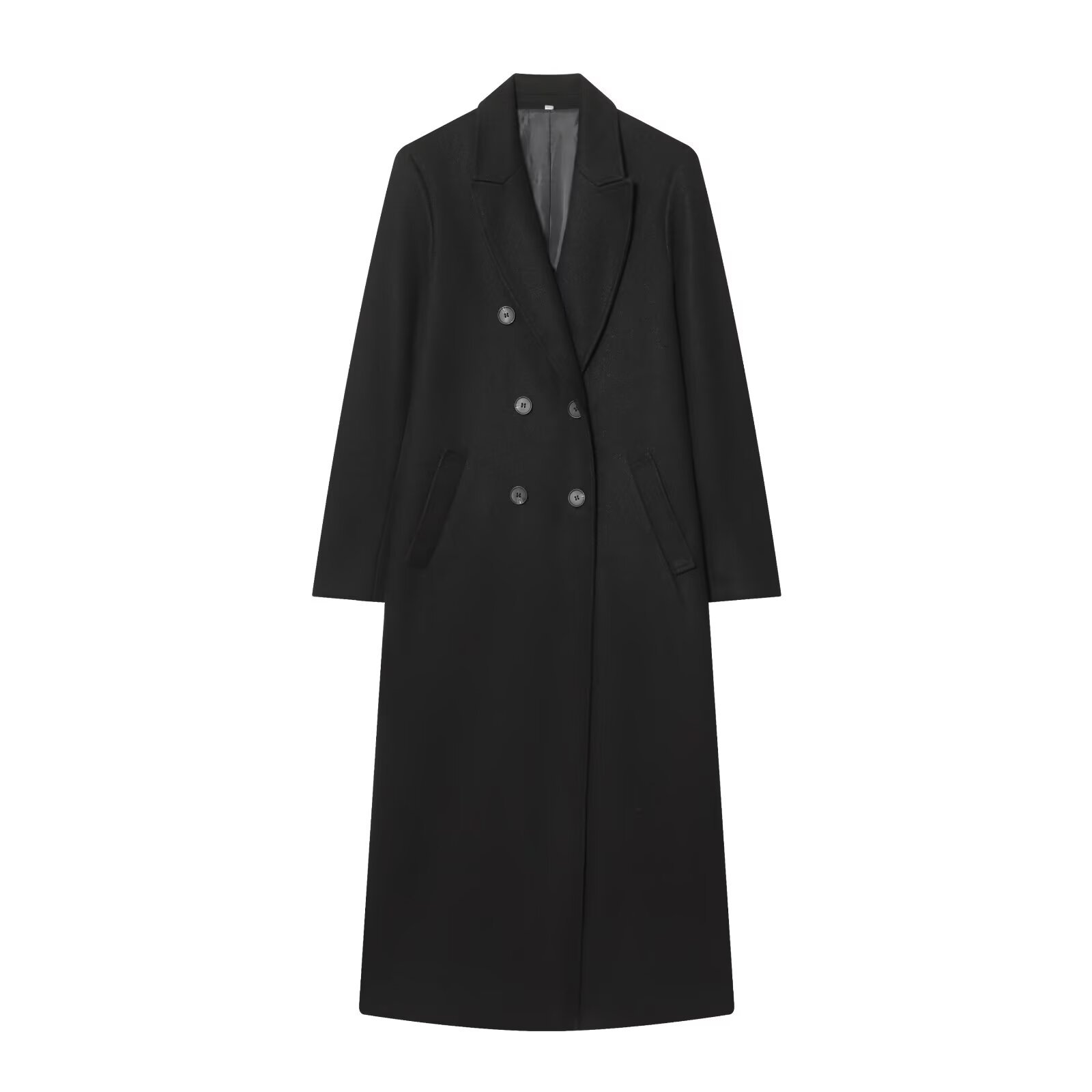 Gabardina larga cruzada para mujer - Estilo europeo KUN-00046