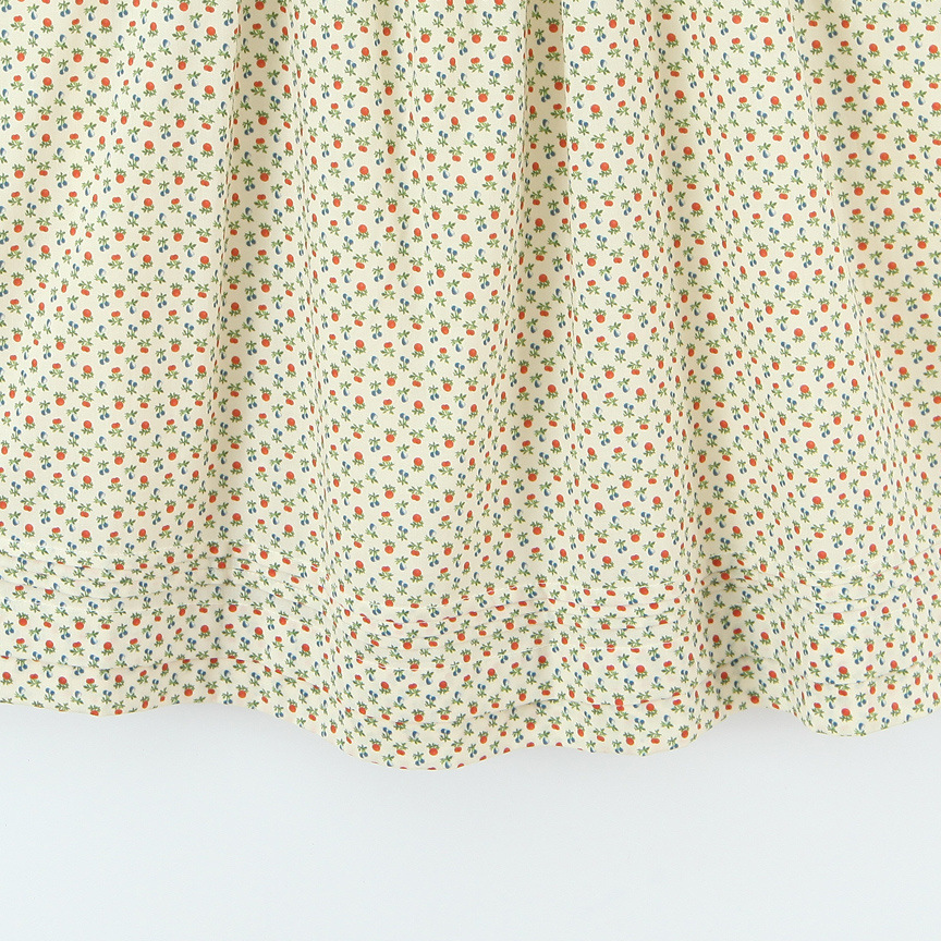 Women's French Style Red Ribbon Midi Dress KUN-00145