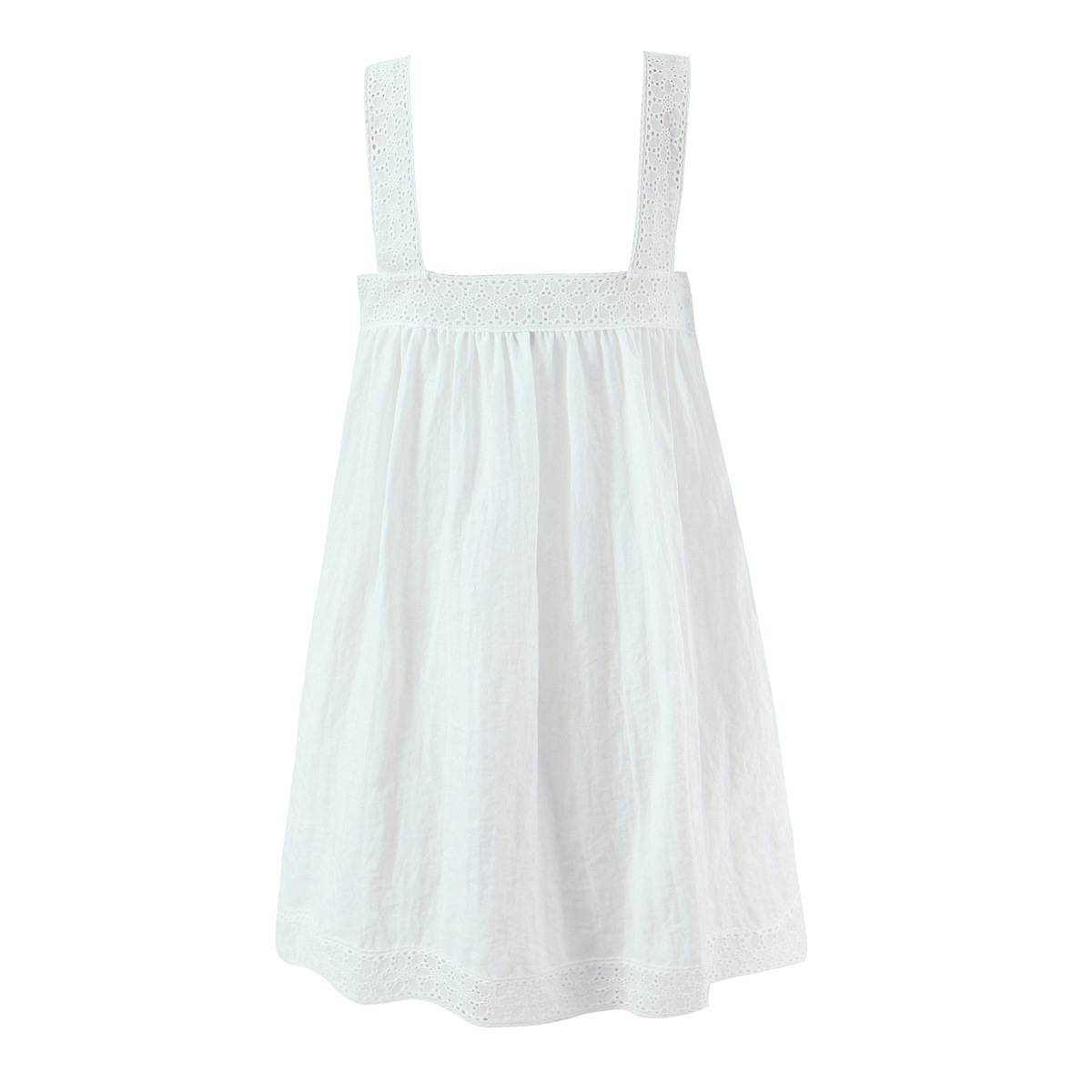 Lace Trim Slip Dress - Chic Old Money Style KUN-00135