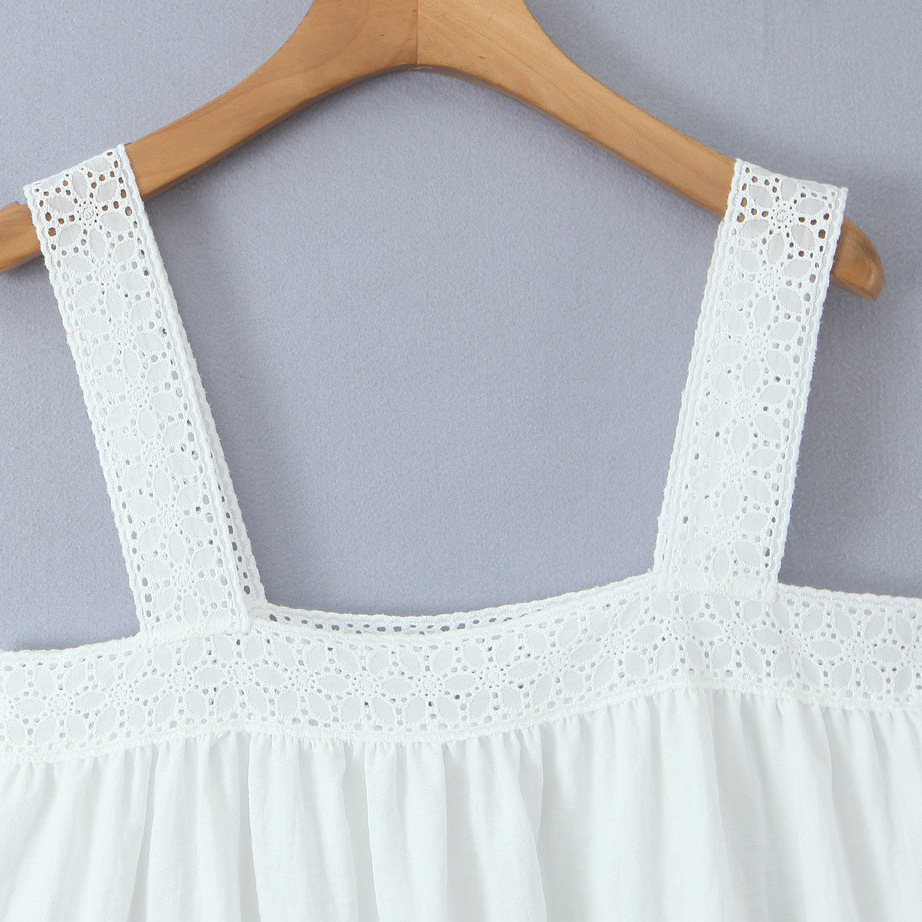 Lace Trim Slip Dress - Chic Old Money Style KUN-00135