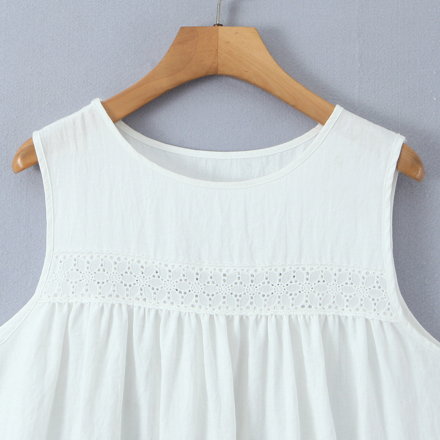 Lace Trim Midi Dress - Elegant Vacation Style KUN-00147